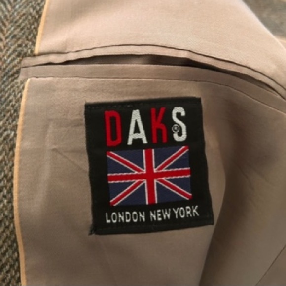DAKS London Sport Jacket Blazer 43R - Picture 11 of 13